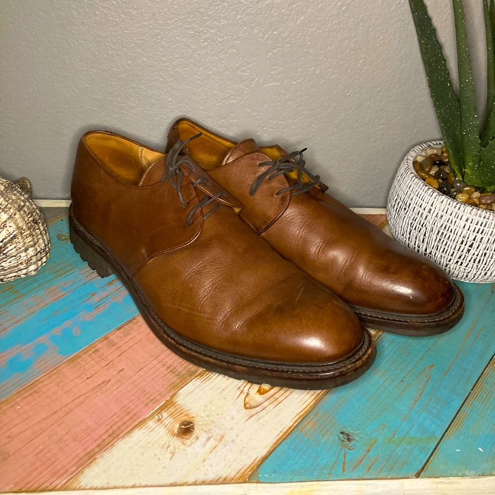 Cole Haan Country laced up Oxfords Commando England sole Brown leather size 11
